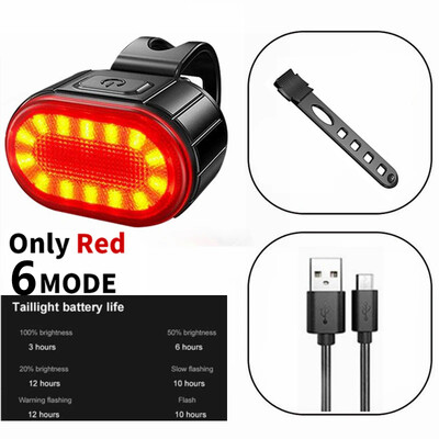 Q6 LED lampas lukturis priekšējais aizmugurējais uzlādējams zibspuldze Luz Delantera Bicicleta MTB priekšējo lukturu aizmugurējais lukturis riteņbraukšana biznesam