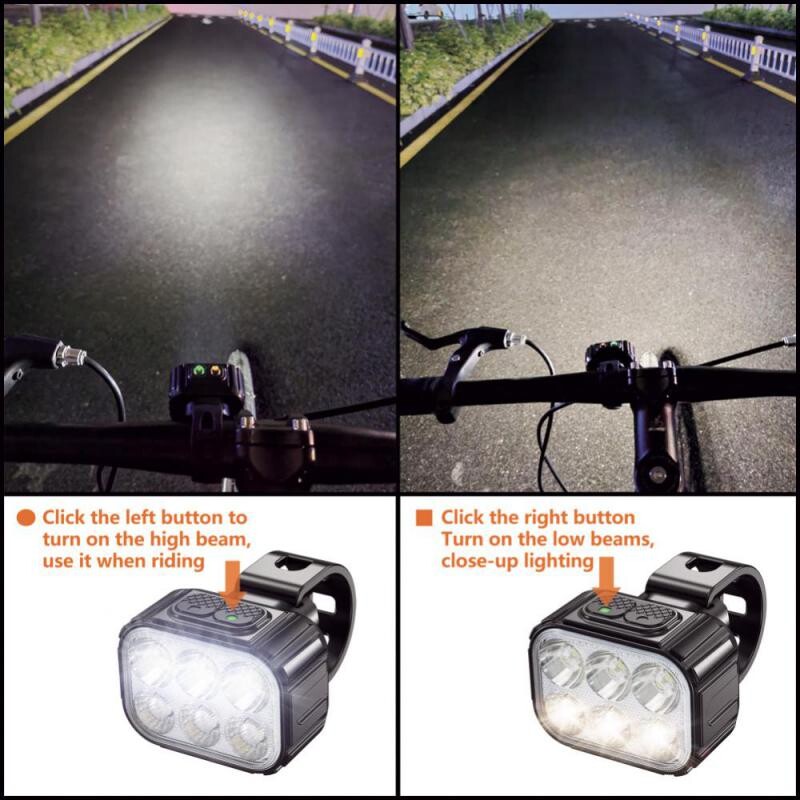 Q6 LED lampas lukturis priekšējais aizmugurējais uzlādējams zibspuldze Luz Delantera Bicicleta MTB priekšējo lukturu aizmugurējais lukturis riteņbraukšana biznesam