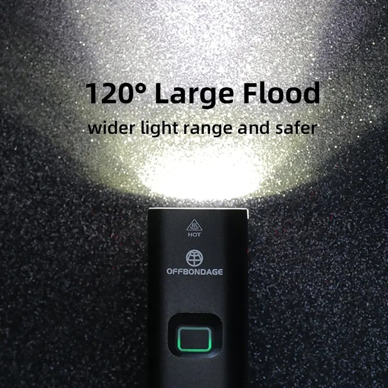 OFFBONDAGE velosipēda lukturis 1000 lūmenu velosipēda priekšējais lukturis Power Bank kabatas lukturis Stūre USB uzlāde MTB ceļa apgaismojums