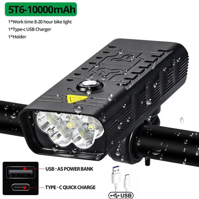 Ere jalgrattavalgusti 10000mAh LED eesmine USB-laetav maastikurattalamp 3000LM jalgratta esituli MTB taskulamp jalgrattatõukeratas