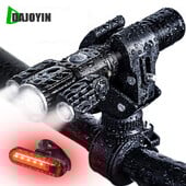 Lanternă portabilă pentru bicicletă 6000Lm 18650 USB Lumini frontale pentru bicicletă IPX5 impermeabilă cu suport Lumină pentru ciclism Faruri pentru bicicletă în 4 moduri
