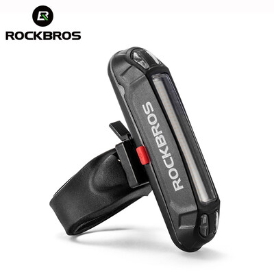 ROCKBROS kerékpár hátsó lámpa vízálló nyeregcső figyelmeztető kerékpár hátsó lámpa MTB út LED lámpa hátsó lámpa USB töltő kerékpáros lámpa