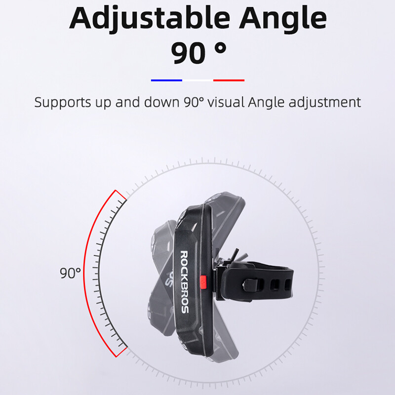 ROCKBROS Stražnje svjetlo bicikla Vodootporno upozorenje za sjedalo Stražnje svjetlo bicikla MTB Cestovna LED svjetiljka Stražnje svjetlo USB punjenje Svjetlo za bicikl