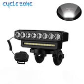 Lumină frontală pentru bicicletă cu 8 LED-uri Faruri pentru bicicletă rutieră MTB, reîncărcabilă prin USB, lumină frontală cu 5 LED-uri, pentru siguranța călătoriei pe timp de noapte