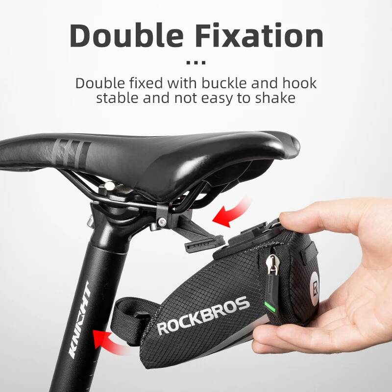 Geantă pentru bicicletă ROCKBROS Geantă portabilă reflectorizată pentru tijă de șa Genți pentru bicicletă din nailon Genți pentru bicicletă de drum Sacoșe Accesorii pentru biciclete