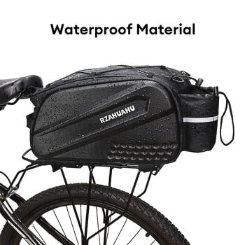 Велосипедна светлоотразителна чанта за багажник MTB Bike Rack Bags Багажник 14L Колоездене Многофункционална пътна чанта с голям капацитет и дъждобран