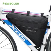 NEWBOLER nagy kerékpár háromszög táska kerékpárváz első csőtáska vízálló kerékpáros táska táska Ebike szerszámtáska tartozékok