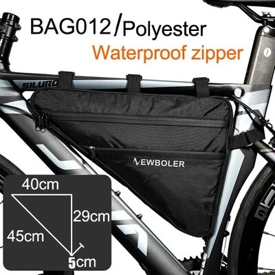NEWBOLER nagy kerékpár háromszög táska kerékpárváz első csőtáska vízálló kerékpáros táska táska Ebike szerszámtáska tartozékok