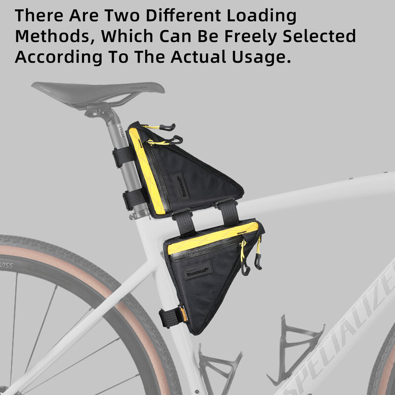 Geantă pentru cadru de bicicletă Rhinowalk, rezistentă la apă, instrument de depozitare triunghi, pentru bicicletă, pentru MTB, drum, pietriș, bicicletă, ambalare