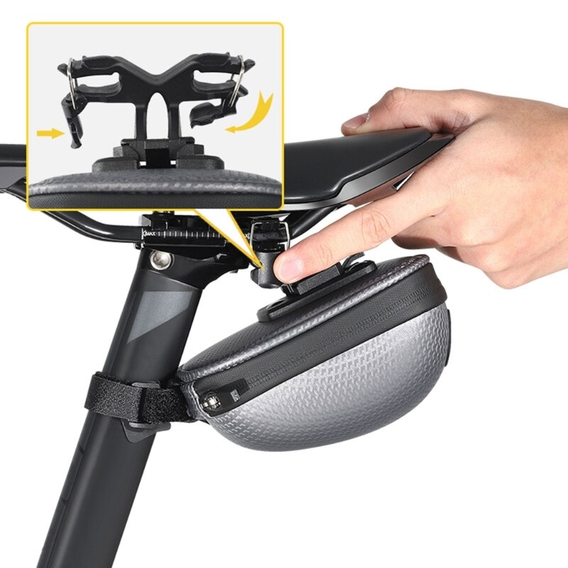 Geantă pentru șa pentru bicicletă Geantă pentru șa sub scaun-Gantă pentru scaun pentru bicicletă Geantă pentru bicicletă Genți pentru șa pentru biciclete de drum de munte, cu eliberare rapidă