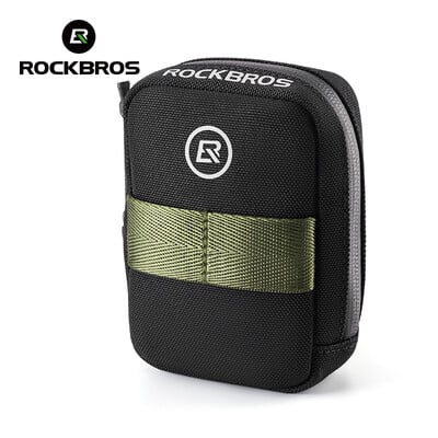 ROCKBROS Mini geantă de șa pentru bicicletă, ușoară, mică, de 0,35 l, genți de mână portabile, multifuncționale, geantă de ciclism, accesorii pentru biciclete