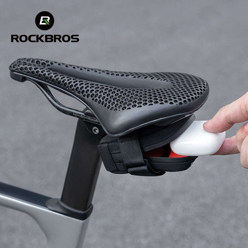 ROCKBROS Mini geantă de șa pentru bicicletă, ușoară, mică, de 0,35 l, genți de mână portabile, multifuncționale, geantă de ciclism, accesorii pentru biciclete