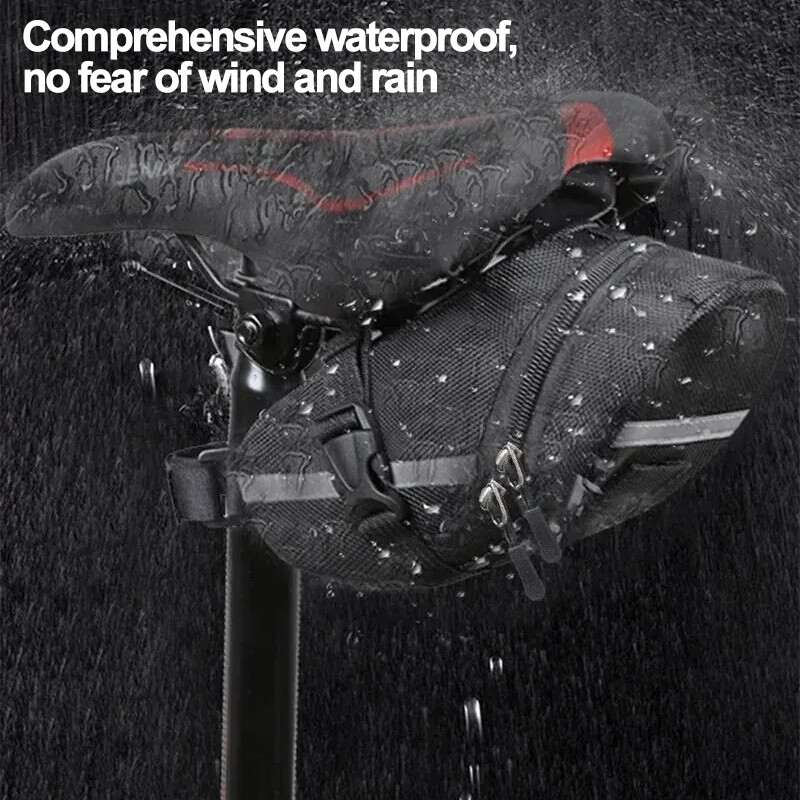 1 gab Kalnu velosipēda sēdekļu soma Velosipēda astes soma Velosipēda spilvenu soma Salokāma astes soma Uzglabāšanas soma Riteņbraukšanas aprīkojuma piederumi