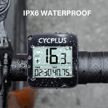 CYCPLUS GPS велосипеден компютър Безжичен хронометър IPX6 Водоустойчив велосипеден одометър Аксесоари за велосипеди Скоростомер