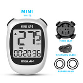 Meilan M3 MINI GPS Velosipēds dators velosipēds GPS Spidometrs Ātrums Augstums DST Brauciena laiks Bezvadu Balts jauniešu riteņbraukšana Odometrs