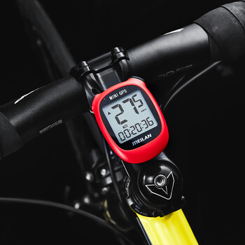 Meilan M3 MINI GPS Bike компютър велосипед GPS Скоростомер Скорост Надморска височина DST Време на каране Безжичен Бял младежки колоездене Одометър