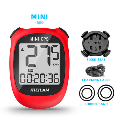 Meilan M3 MINI GPS Velosipēds dators velosipēds GPS Spidometrs Ātrums Augstums DST Brauciena laiks Bezvadu Balts jauniešu riteņbraukšana Odometrs