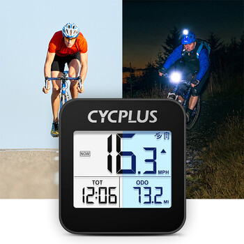 CYCPLUS G1 Безжичен IPX6 Водоустойчив GPS Компютър за велосипеди Влагоустойчив Брояч на скоростта Леки аксесоари за велосипеди