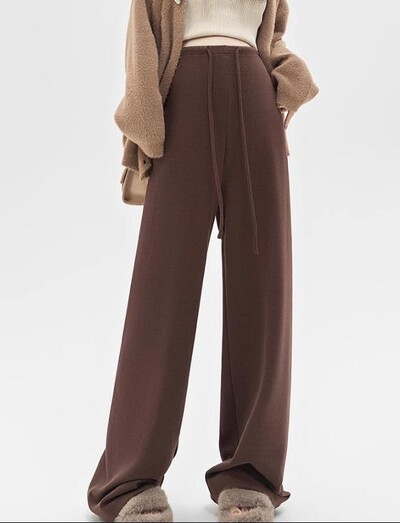 2024. gada pavasaris Grūtnieču vēdera bikses ar aukliņu viduklis platas kājas grūtniecei ikdienas sporta bikses, brīvas grūtniecības sporta bikses