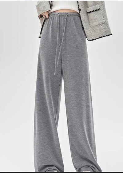 2024. gada pavasaris Grūtnieču vēdera bikses ar aukliņu viduklis platas kājas grūtniecei ikdienas sporta bikses, brīvas grūtniecības sporta bikses