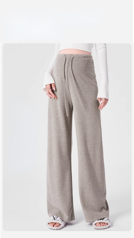 2024. gada pavasaris Grūtnieču vēdera bikses ar aukliņu viduklis platas kājas grūtniecei ikdienas sporta bikses, brīvas grūtniecības sporta bikses