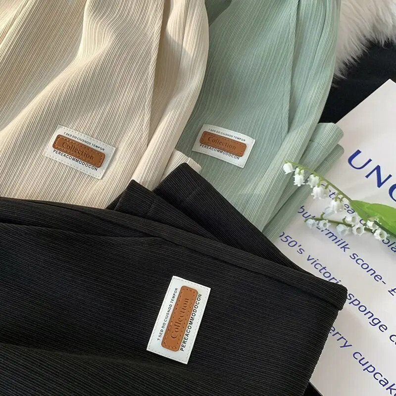 Kismama rövidnadrágok Nyári Felsőruházat Vékony jégselyem csengő alsó Alsó, Egyenes szárú Sport Ötperces nadrágok Nyári Ruházat