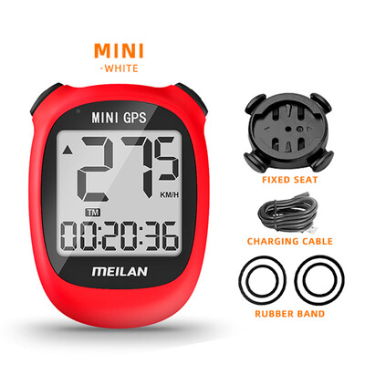 Meilan M3 MINI GPS Bicicletă computer bicicletă GPS Vitezometru Viteză Altitudine DST Timp de călătorie Wireless Alb Roșu Ciclism pentru tineret Odometru