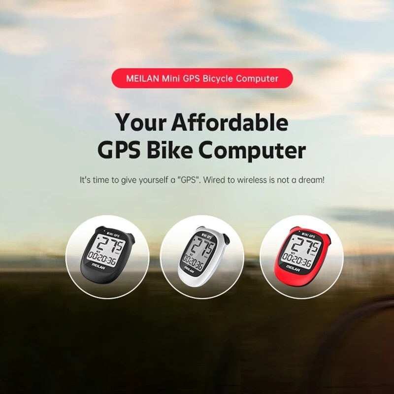 Meilan M3 MINI GPS Bicicletă computer bicicletă GPS Vitezometru Viteză Altitudine DST Timp de călătorie Wireless Alb Roșu Ciclism pentru tineret Odometru