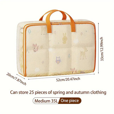 Sklopiva torba za pohranu PVC vodootporna prozirna torba za pohranu za pohranu velikog kapaciteta Kućanska odjeća Vreća za pohranu popluna Organizacija