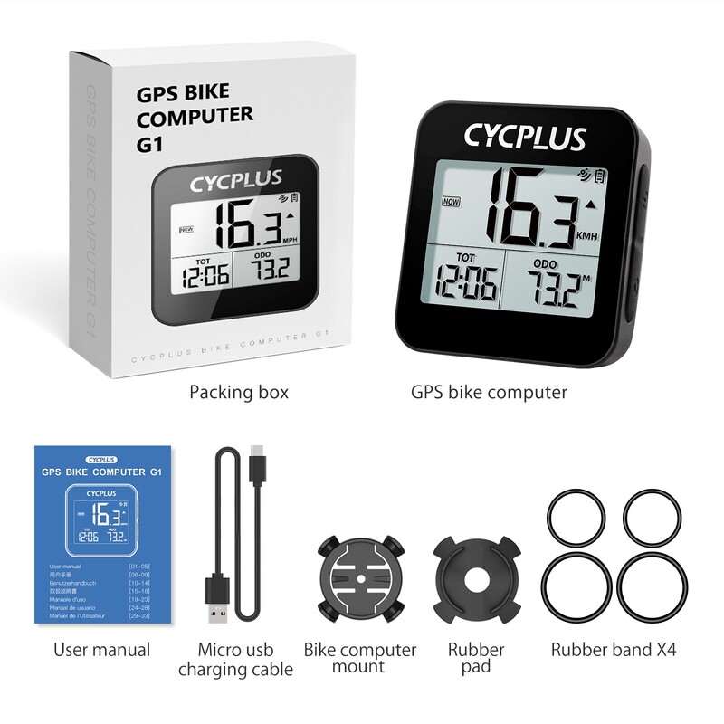 CYCPLUS G1 Bike Υπολογιστής GPS Ταχύμετρο Ασύρματο Αξεσουάρ ποδηλάτου Αδιάβροχο Cycling Ciclocomputador Odometer