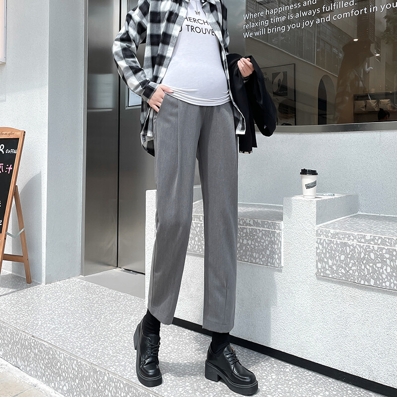 Svečane trudničke hlače za jesen puna odijela hlače ženske tajice za slobodno vrijeme trudničke radne hlače visokog struka