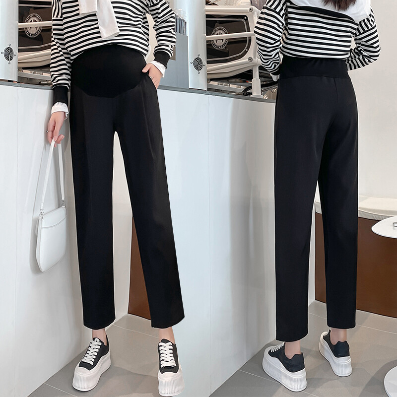 Svečane trudničke hlače za jesen puna odijela hlače ženske tajice za slobodno vrijeme trudničke radne hlače visokog struka