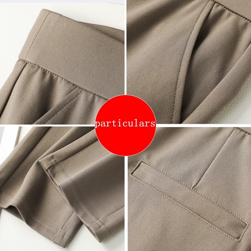 2024 Visokokvalitetne ženske ležerne tajice Elastične radne hlače s visokim strukom Proljetno/ljetne hlače za putovanje na posao Hlače s ravnim nogavicama 10XL