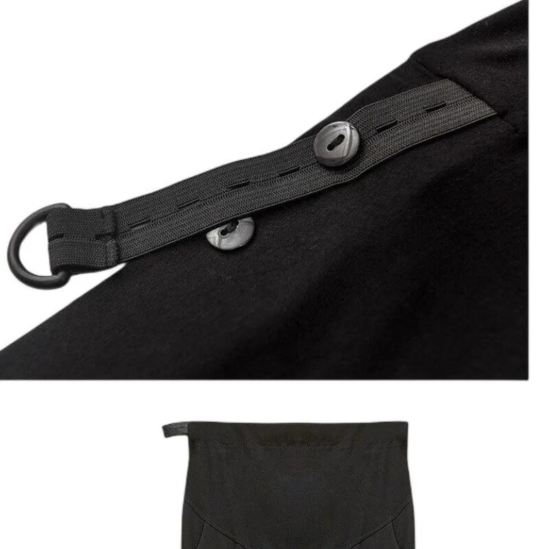 Hlače za trudnice Proljetno-jesenski stil Labavi kroj širokih nogavica Gornja odjeća od pamučnog lana Ležerne sitne hlače s devet točaka za trudnice