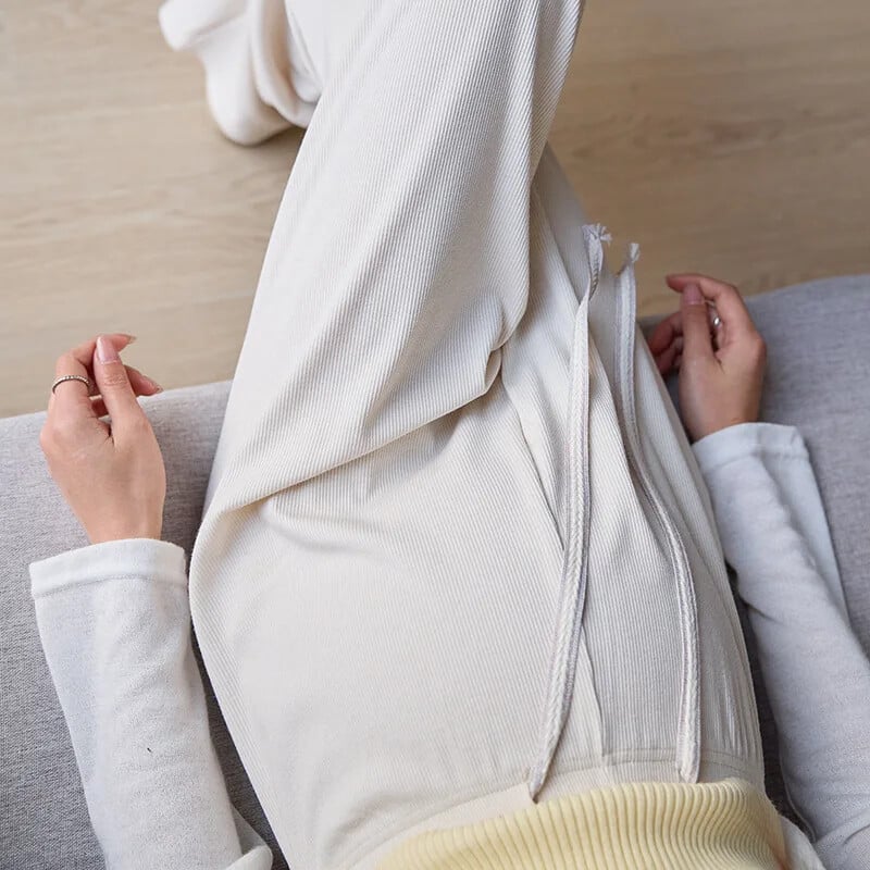 Donji dio zvona za trudnice Ležerna gornja odjeća ravnih nogavica za trudnice Proljeće jesen 2024. Novi stil Pojas bez struka