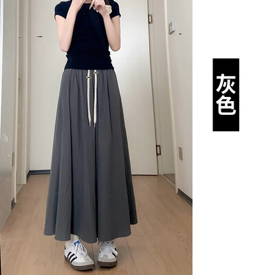 Vienkrāsains Grūtnieču vasaras platas kājas Bikses Elastība Savelkams viduklis Grūtniecei Bikses ar augstu vidukli brīvi biksīšu svārki