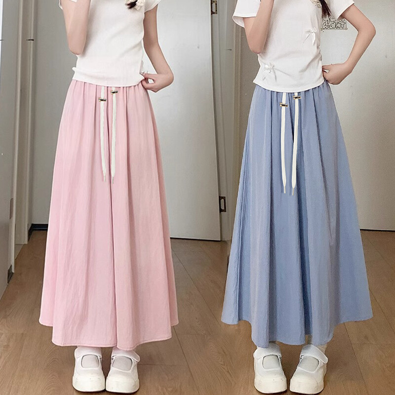 Vienkrāsains Grūtnieču vasaras platas kājas Bikses Elastība Savelkams viduklis Grūtniecei Bikses ar augstu vidukli brīvi biksīšu svārki