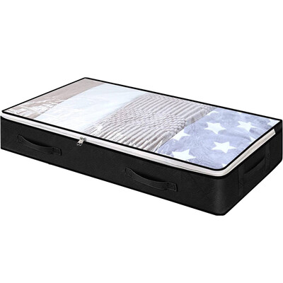 Μη υφαντό ύφασμα κουβέρτα Organizer Πάπλωμα τσάντα αποθήκευσης Κουβέρτα Τσάντες αποθήκευσης με φερμουάρ Παπλωματοθήκη αποθήκευσης κάτω από το κρεβάτι αποθήκευσης