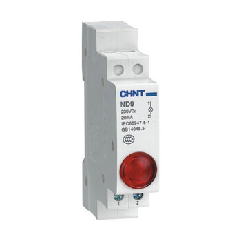 Λάμπα σήματος LED CHINT Din Rail Mount ND9 Series AC 220V Ενδεικτικά φώτα πιλότου