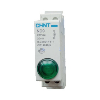 Λάμπα σήματος LED CHINT Din Rail Mount ND9 Series AC 220V Ενδεικτικά φώτα πιλότου