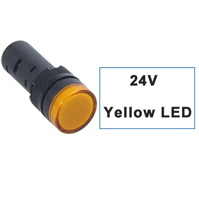 10 vnt./stal. Atsparus vandeniui AD16-22DS 22mm 12V24V220V Raudona Mėlyna Žalia Balta Geltona skydelio tvirtinimo signalinė maitinimo LED indikatoriaus lemputė