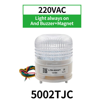 LTA 5002 3 spalvota lemputė 220 V visada įjungta signalo įspėjamoji lemputė 12 V 24 V skambučio magneto indikatoriaus lemputė LED lemputė Maža apsaugos signalizacija