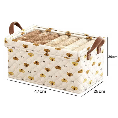 Cutie de depozitare pliabilă pentru haine, organizator cu model Koala, dulap, jucării, cutie de depozitare din țesătură, dulap, artefact de depozitare