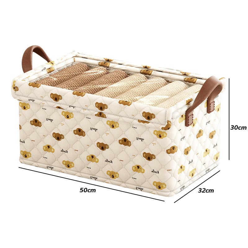 Πτυσσόμενο κουτί αποθήκευσης ρούχων Koala Pattern Organizer Ντουλάπα Παιχνίδια Υφασμάτινο κουτί αποθήκευσης Ντουλάπι αποθήκευσης Artifact
