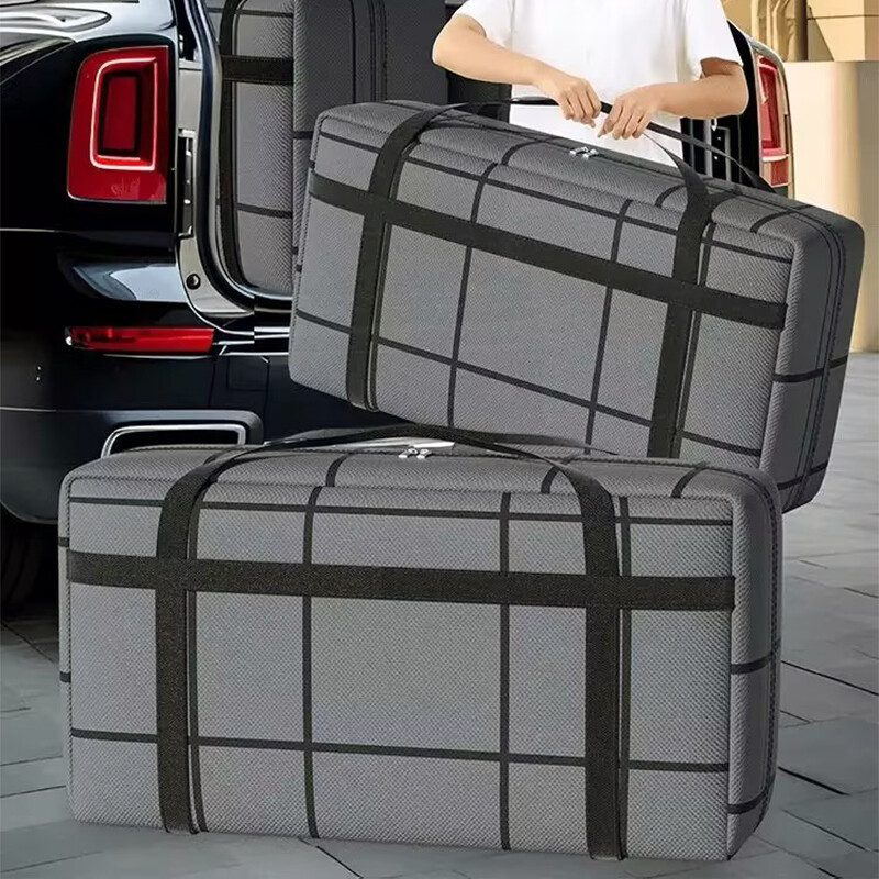 Πτυσσόμενη τσάντα αποθήκευσης Μεγάλης χωρητικότητας Πακέτο αποσκευών Παχύνοντας με φερμουάρ με φερμουάρ Αποσκευή ντουλάπα Organizer Τσάντες μετακίνησης