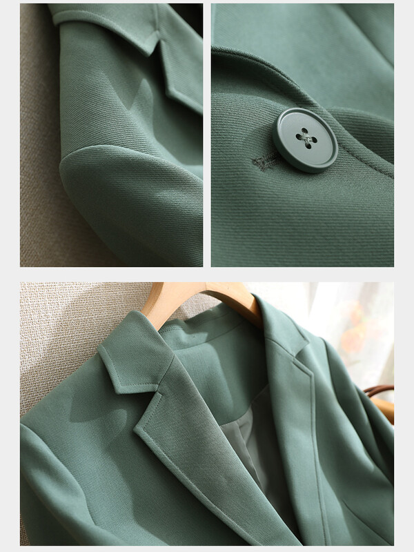 Ανοιξιάτικο σακάκι Vimly 2023 για γυναίκες Κομψό κομψό κορεάτικο σακάκι κοντό ανοιχτό μπροστινό μακρυμάνικο γραφείο εργασίας V7876