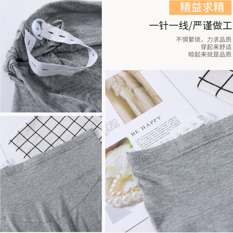 Femei însărcinate Pantaloni largi din bumbac subțiri de vară Pantaloni largi de maternitate pentru abdomen Pantaloni de sarcină cu talie înaltă pentru burtă