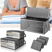 Πτυσσόμενες κουβέρτες τσάντες αποθήκευσης Οργανοθήκες αποθήκευσης ρούχων με στιβαρά φερμουάρ Παπλώματα πουλόβερ Organizer για οργάνωση κουβέρτας