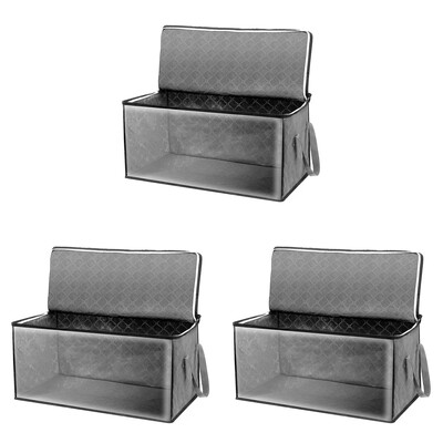 Πτυσσόμενες κουβέρτες τσάντες αποθήκευσης Οργανοθήκες αποθήκευσης ρούχων με στιβαρά φερμουάρ Παπλώματα πουλόβερ Organizer για οργάνωση κουβέρτας