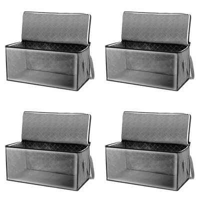 Πτυσσόμενες κουβέρτες τσάντες αποθήκευσης Οργανοθήκες αποθήκευσης ρούχων με στιβαρά φερμουάρ Παπλώματα πουλόβερ Organizer για οργάνωση κουβέρτας